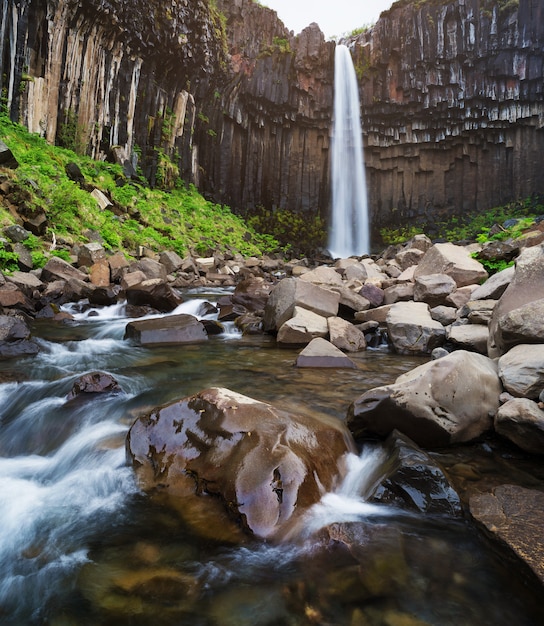 Svartifosswaterval in zuidoostelijk IJsland