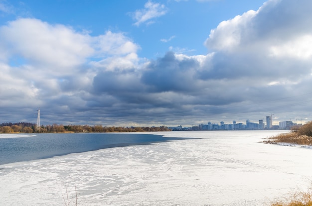 Svisloch River flows in Belarus