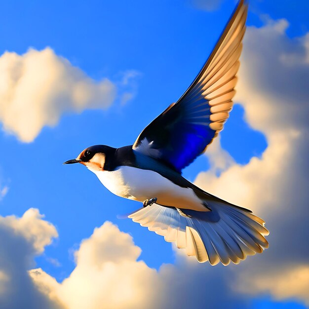 Premium AI Image A Swallow Bird Is Sitting On A Tree Branch premium-ai-image-a-swallow-bird-is-sitting-on-a-tree-branch