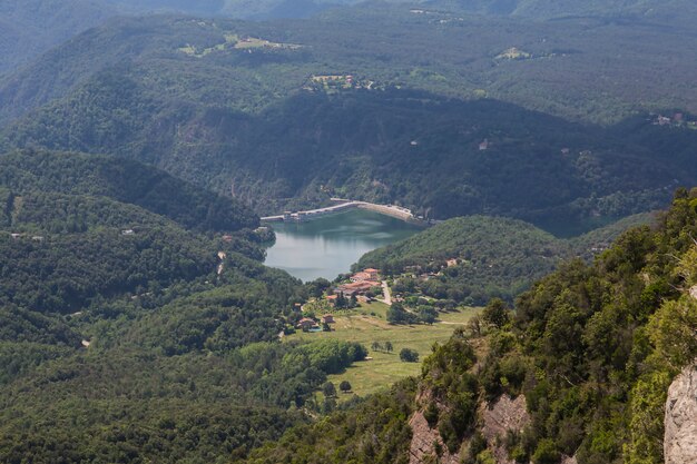 Swamp of Sau from the crags of Tavertet