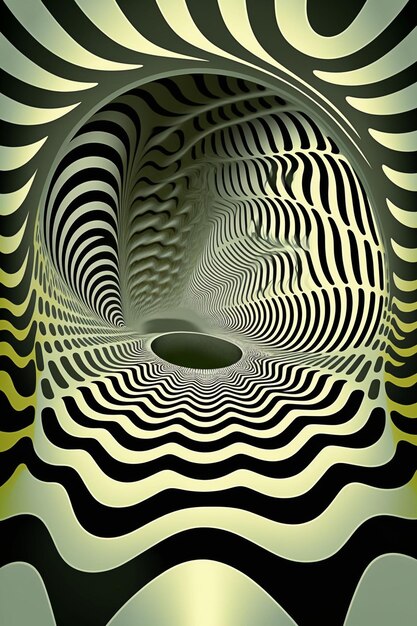 Foto swamp vortex ipnotizzante op art generative ai