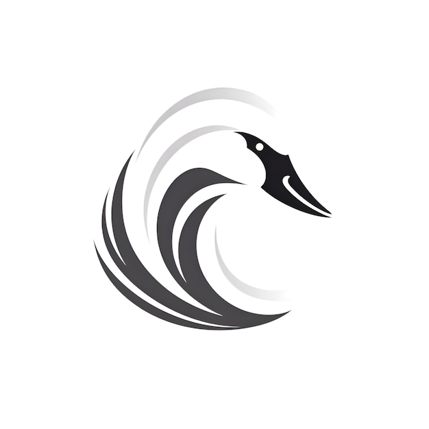 Swan logo design inspiration vector template Creative bird icon design