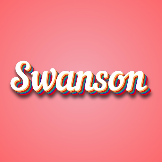 Swanson tekst effect foto afbeelding cool