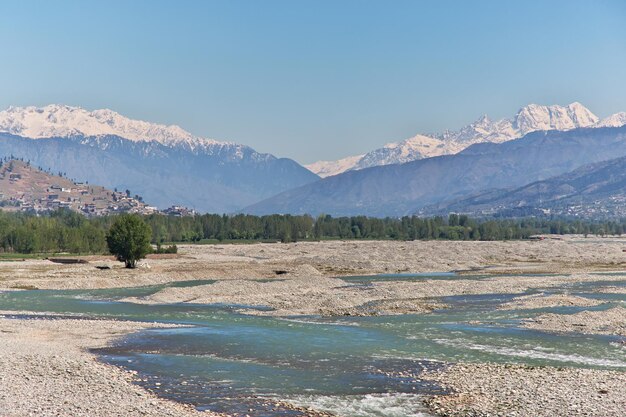 Swat river in Himalayas Pakistan