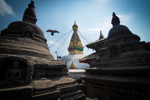 Swayambhunath of Monkey-tempel, Katmandu, Nepal.