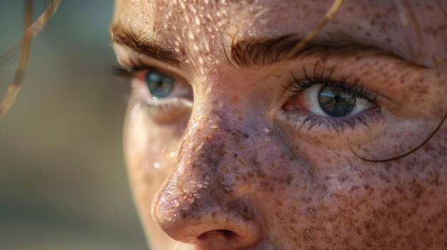 Photo the sweat trickling down her face only fueled her determination to finish the race