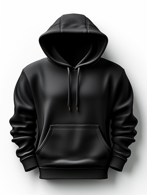sweater with copy space on white background Hoodie mockup Illustration Generative AI