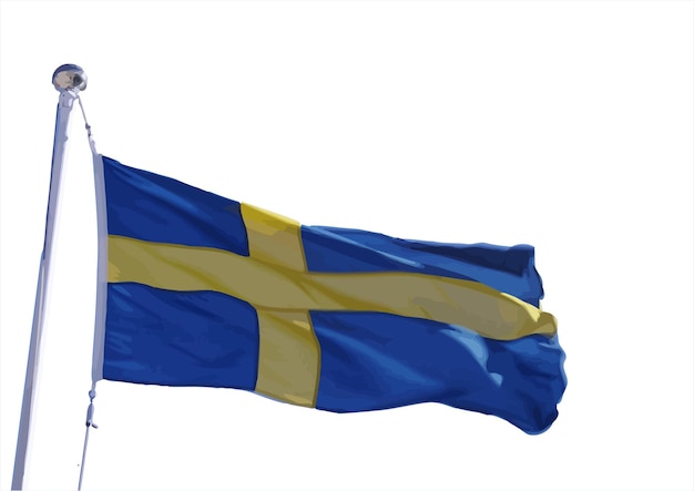 вектор флаг Швеции