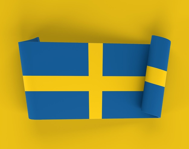 Sweden Ribbon Banner