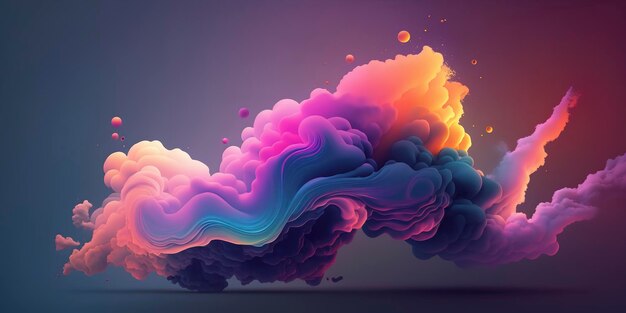 Sweeping abstract panorama displaying subtle pastel shades