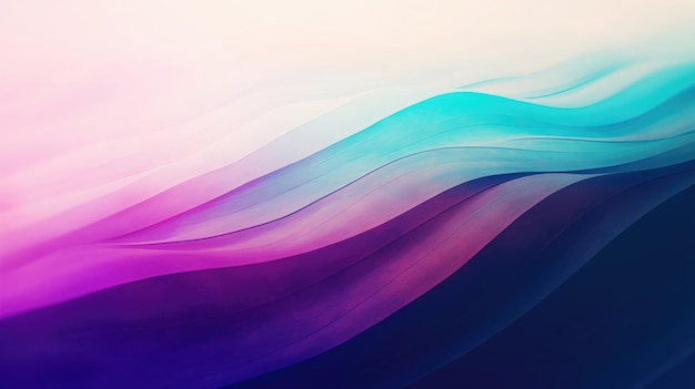 Sweeping Waves of Gradient Hues Abstract Background Design