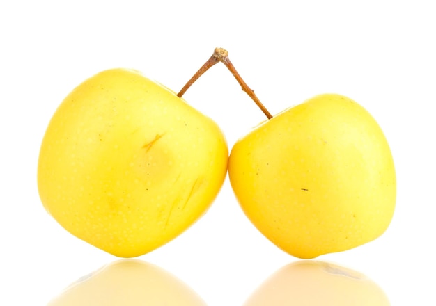 Sweet apples isolated on white