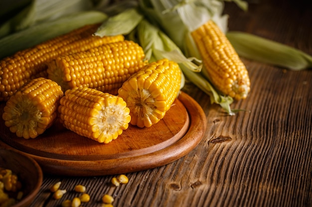 Sweet boiled corn