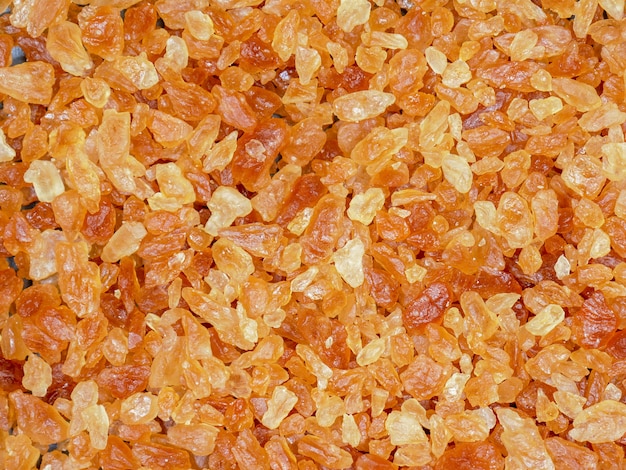 Sweet brown rock sugar food texture background