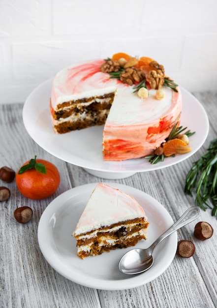 Sweet carrot cake