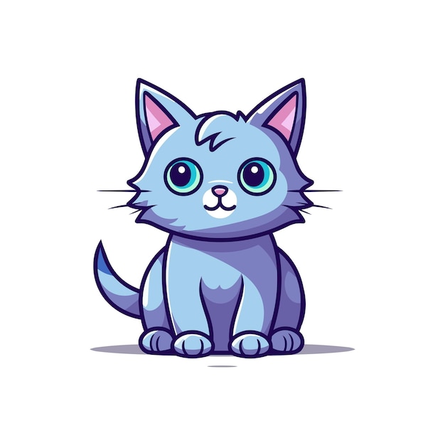 sweet cartoon vector illustration cat cartoon illustration Cute cartoon vector illustration