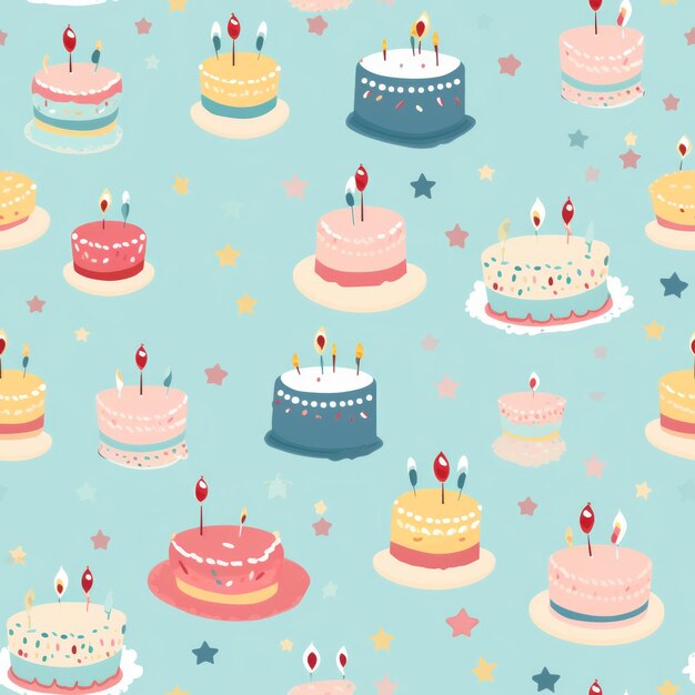 달 한 축제 들 - 생일 케이크 의 즐거운 패턴 을 밝혀내는 것