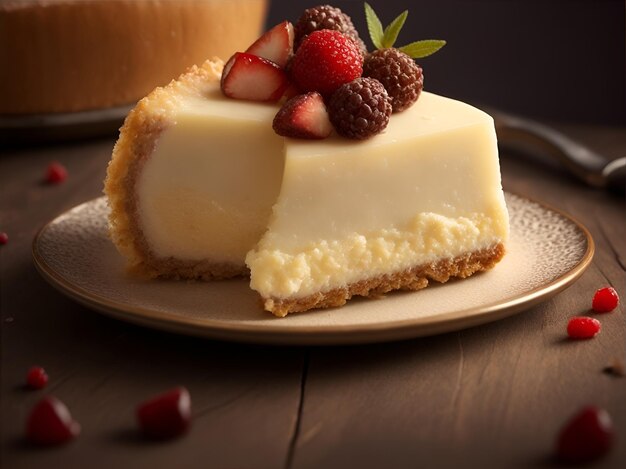 A sweet cheesecake photography