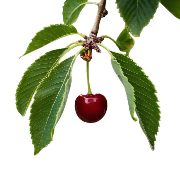 Photo sweet cherry berry isolated on white background