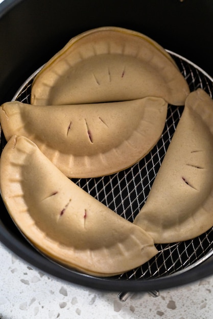 Sweet cherry empanadas in air fryer