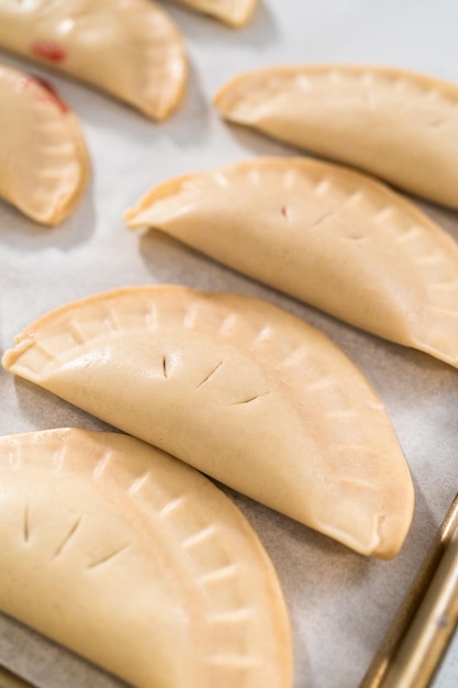 Sweet cherry empanadas in air fryer