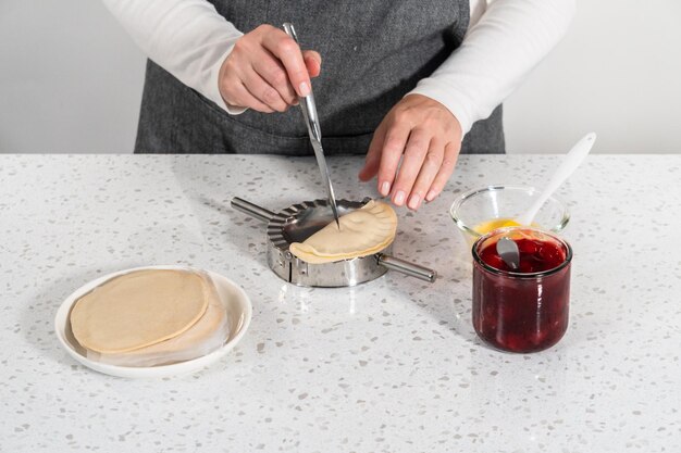 Sweet cherry empanadas in air fryer