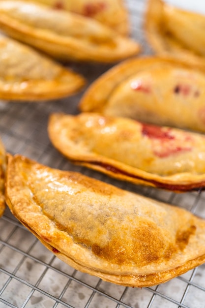 Photo sweet cherry empanadas in air fryer