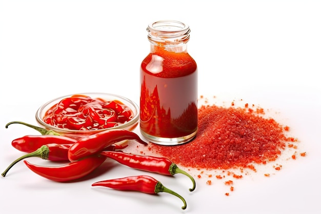 Sweet Chili Sauce Red Asian Dip Hot Thai Sauce with Spices and Sugar Sweet Chinese Chili Sauce