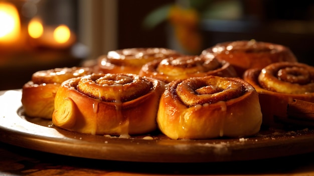 Sweet cinnamon buns