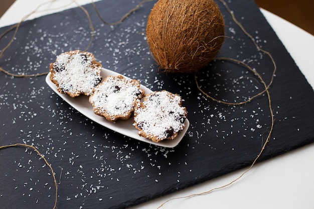 Foto biscotti al cocco dolce