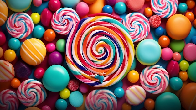 sweet colorful candy