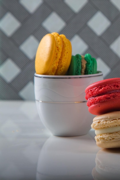 Sweet and colorful macaroons