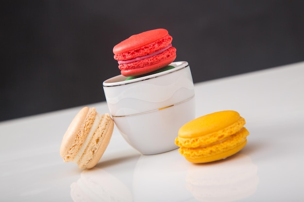 Sweet and colorful macaroons