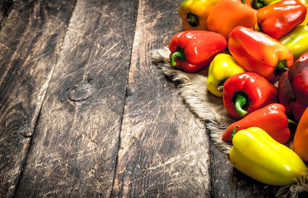 Sweet colorful pepper.