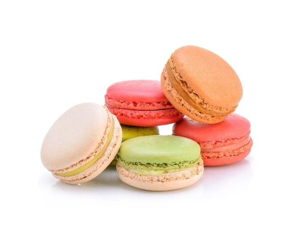 Sweet and colourful french macaroons or macaron , Dessert