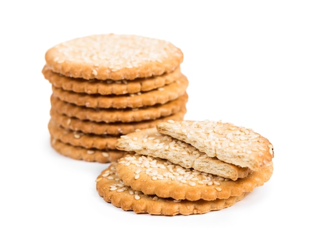 Sweet cookies with sesame seeds