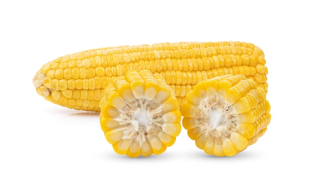 Sweet corn isolated on white background