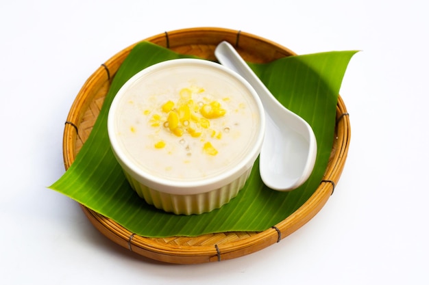 Sweet corn with sago in sweet coconut milk