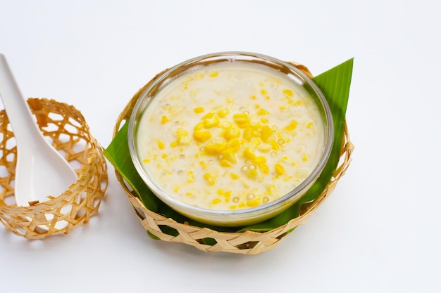 Sweet corn with sago in sweet coconut milk