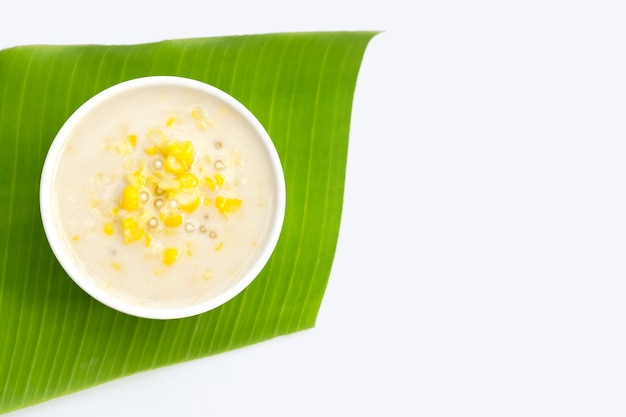 Sweet corn with sago in sweet coconut milk