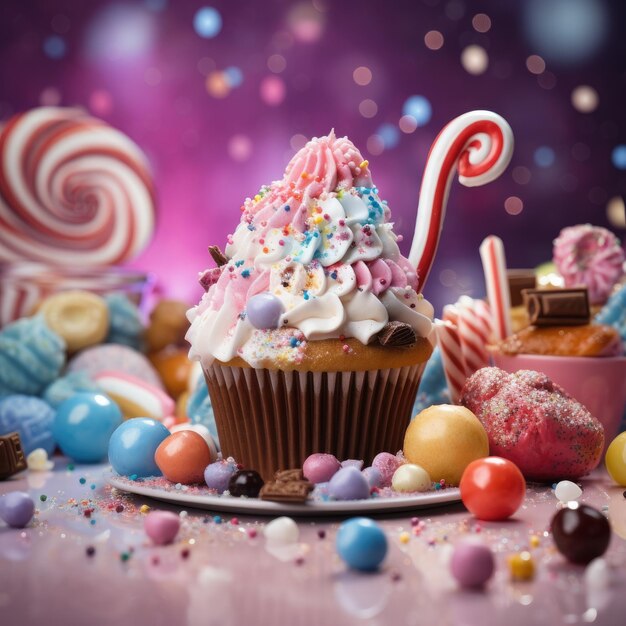 Sweet food HD 8K wallpaper Stock Photographic Image