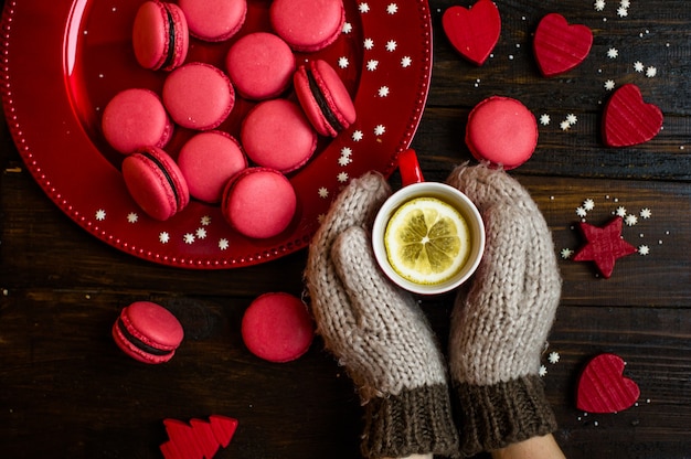 Sweet French macaron