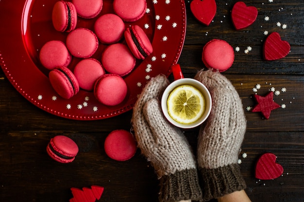 Sweet French macaron