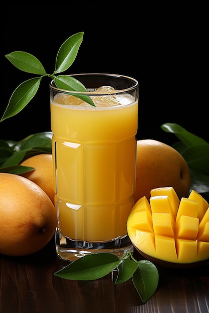 Sweet and fresh mango smoothie