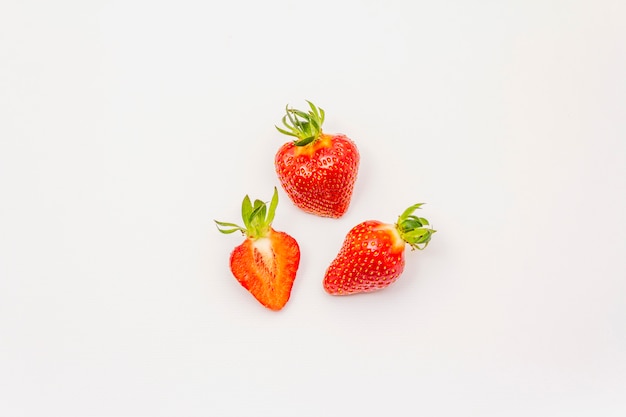 Sweet fresh strawberry isolated