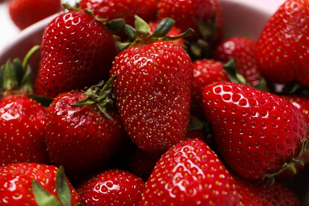 달콤하고 신선한 여름 과일 맛있는 딸기