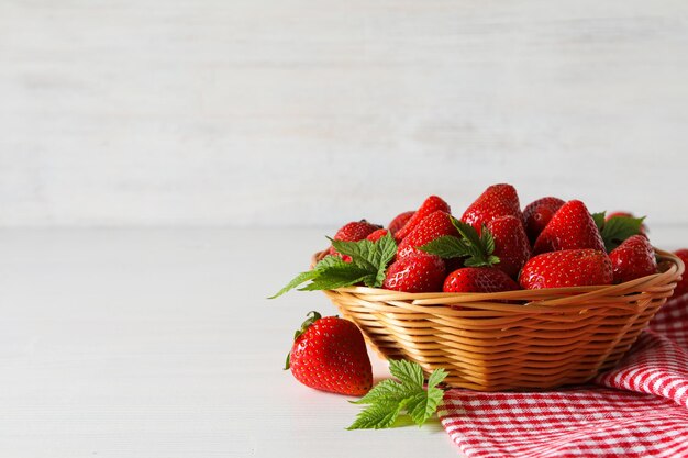 Sweet and fresh summer fruit tasty strawberry