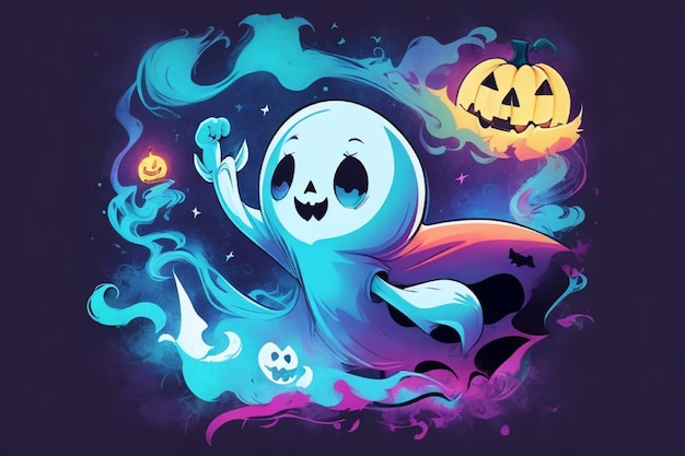 Sweet Ghostly Encounters Childish Halloween Artistry
