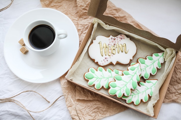 Sweet gingerbread for international women's day, flowers