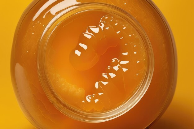 A sweet golden honey jar